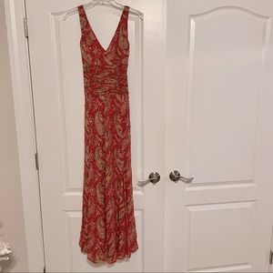 CHETTA B Sequined Gown w/ 3 slits SZ 4 100% Silk